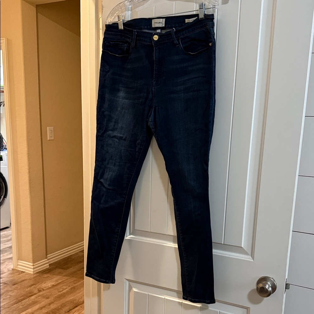 Frame Denim Dark Blue Women's Skinny Jeans